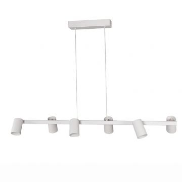 Lustra suspendata cu 6 spoturi SAL alb MA-8297