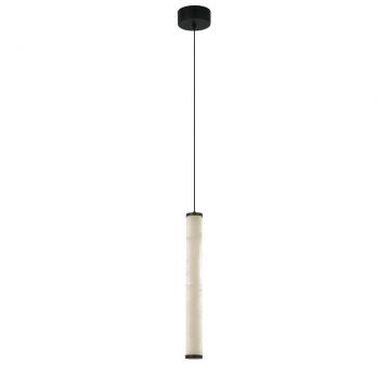 Lustra Suspendata LED, 15W, ALABASTER- BLACK, ZB-2540