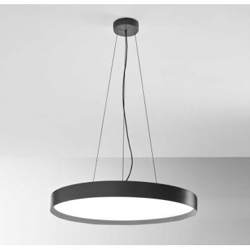 Lustra suspendata LED AVA 80cm, alb sau negru