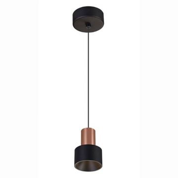 Pendul LED design minimalist modern, GRUISSAN negru/auriu MA-8467