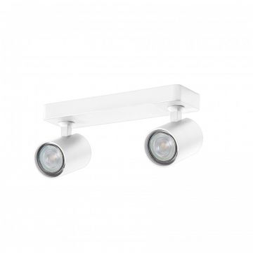 Plafoniera cu 2 spoturi directionabile de tavan/plafon EXO 2 alba ZZ AZ3196