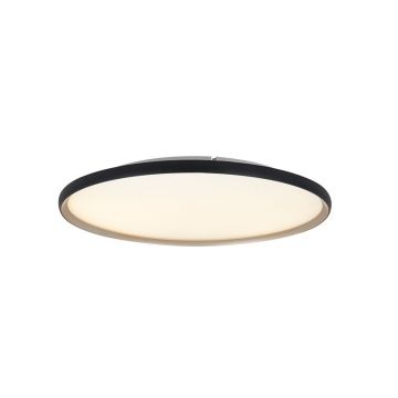 Plafoniera LED CCT, diametru 60cm, Negru-Auriu, ZB-25189
