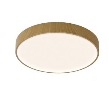 Plafoniera LED CCT, dimabila, diametru 38cm, lemn, CUMBUCO II MA-8837