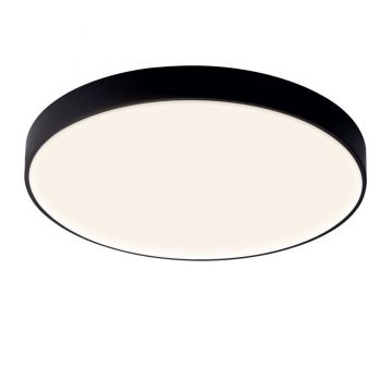 Plafoniera LED CCT, dimabila, diametru 50cm, negru, CUMBUCO II MA-8839