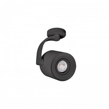 Spot aplicat cu brat directionabil de tavan/plafon BROSS ARM negru ZZ AZ3499