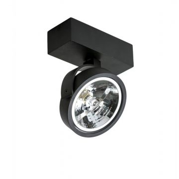 Spot aplicat directionabil JERRY 1 12V negru ZZ AZ1365