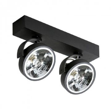 Spot aplicat directionabil JERRY 2 12V negru ZZ AZ1368
