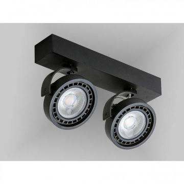 Spot aplicat directionabil JERRY 2 negru ZZ AZ1370