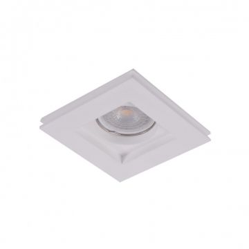 Spot incastrabil tavan/plafon HERA GIPS SQUARE S alb