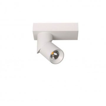 Spot LED aplicat directionabil design modern Santos Round alb ZZ AZ3508
