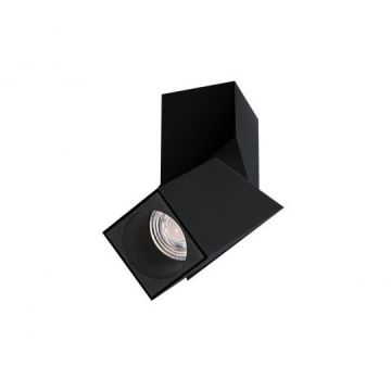 Spot LED aplicat directionabil design modern Santos Square negru ZZ AZ3523