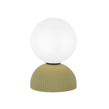 Veioza din ceramica, Design Minimalist, PLASTER GREEN, ZB-2589