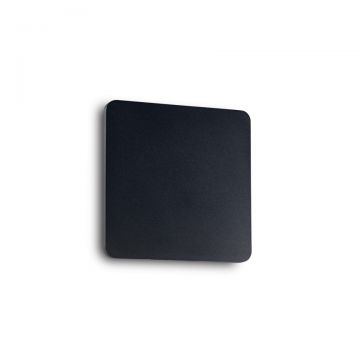 Aplica cu lumina ambientala LED COVER AP D15 SQUARE NERO 195766 IDL