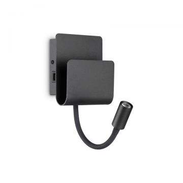 Aplica cu reader LED si port USB PROBE AP2 NERO 237930 IDL