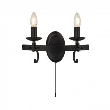 Aplica design rustic Cartwheel III 8902-2BK SRT