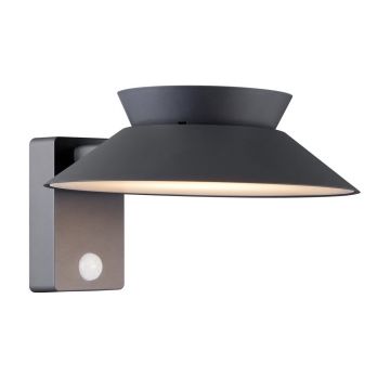 Aplica LED solara de exterior cu senzor de miscare IP44 Justina antracit