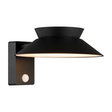 Aplica LED solara de exterior cu senzor de miscare IP44 Justina negru
