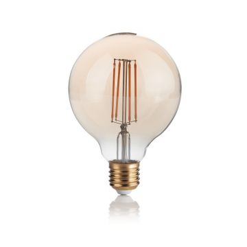 Bec LED dimabil E27 VINTAGE 04W GLOBO D095 AMBRA 2200K 223933 IDL