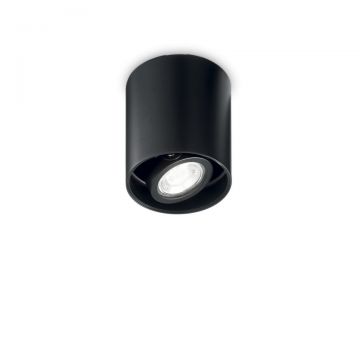 Corp aplicat cu spot directionabil MOOD PL1 D09 ROUND NERO 243924 IDL