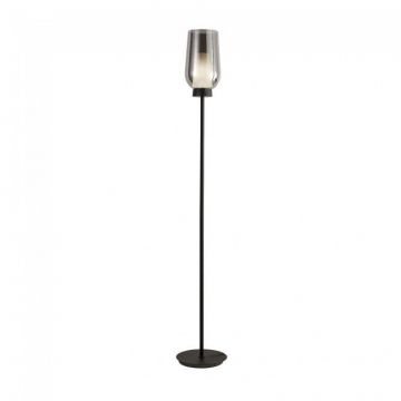 Lampa de podea design modern Nora negru/ marmura neagra