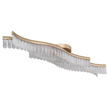 Lustra aplicata, Metal Auriu Mat, Cristale Acrilice, JULIET 67348DG GL