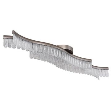 Lustra aplicata, Metal Grafit Mat, Cristale Acrilice, JULIET 67348D GL