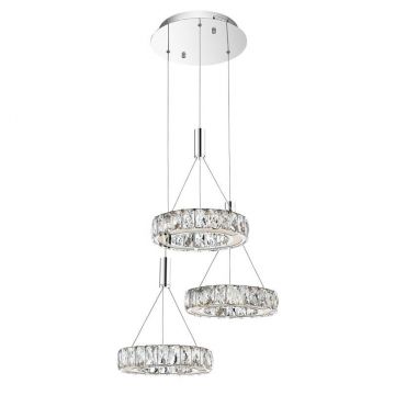 Lustra cu 3 pendule LED design modern Corona NVL-7402401