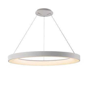Lustra LED cu telecomanda design circular NISEKO II White 90cm