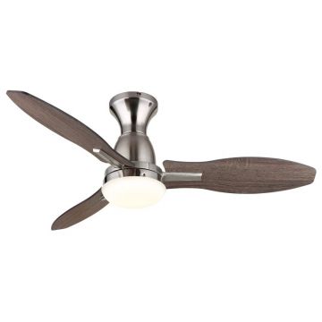 Lustra LED cu ventilator si telecomanda GALE nickel 03671N GL