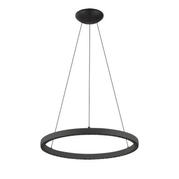 Lustra LED design circular, Diametru 62,8cm, RIUMAR negru, MA-8673