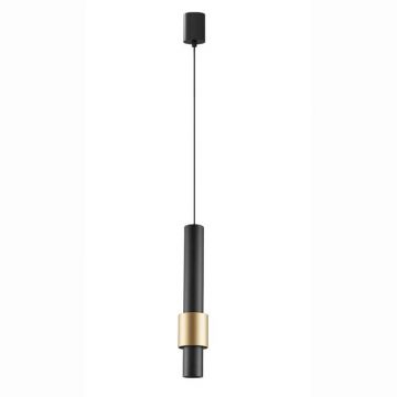 Pendul LED design minimalist 7W 3000K CLIFTON negru/ auriu MA-8565