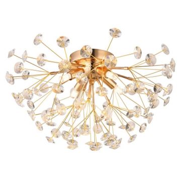Plafoniera design elegant KATRINA 45cm auriu 64135D GL