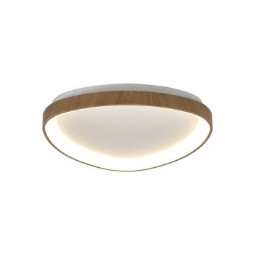 Plafoniera LED cu telecomanda NISEKO II Triangular Wood 50W