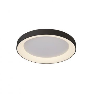 Plafoniera LED inteligenta design circular NISEKO II Black 50cm
