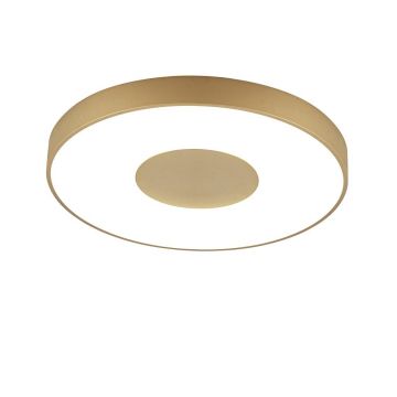 Plafoniera LED Smart dimabila cu telecomanda COIN Ã˜65cm aurie