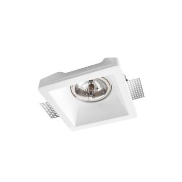 Spot incastrabil design modern Vitale alb 20x20cm