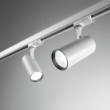 Spot LED directionabil pentru sina Link, FOX 08W CRI80 41Â° 3000K WH 250410 IDL