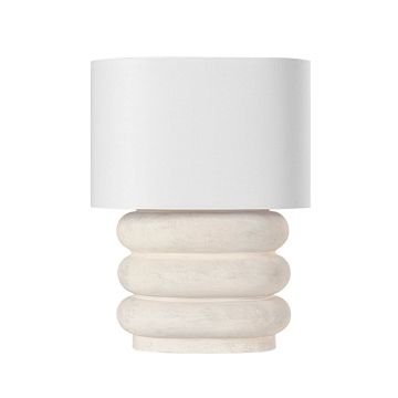 Veioza, Lampa de masa din ceramica alba Ewing