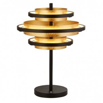 Veioza LED, Lampa de masa moderna Hive Black/gold EU6357BG SRT