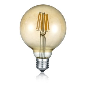 Bec LED/cu filament E27, cu luminÄalbÄcaldÄ6 W Globe âTrio