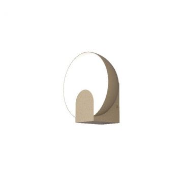 Aplica de perete LED design ambiental OCULO auriu