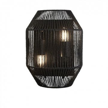Aplica de perete modena Wicker 11201-2BK SRT