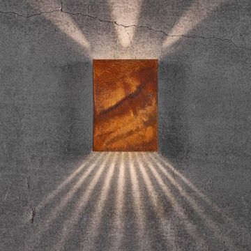Aplica LED exterior cu iluminat up/down IP54 Fold 15 corten 2019051038 NL