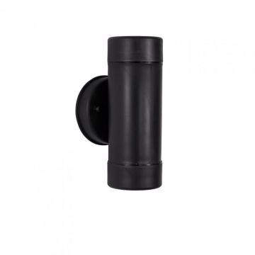 Aplica moderna de exterior cu iluminat ambiental up/down IP44 LIMBIO II neagra
