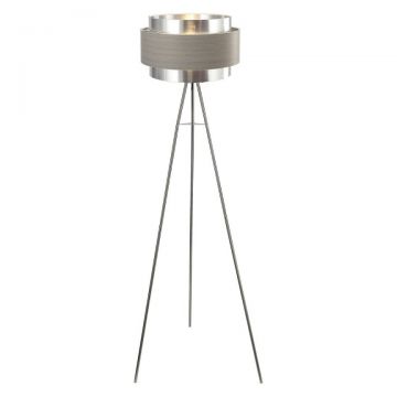 Lampadar cu trepied design modern crom satin BASIL 5385 RX