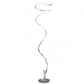 Lampadar LED dimabil design modern decorativ HELIX crom