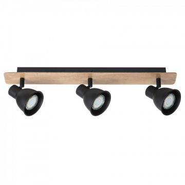 Lustra 3 spoturi design industrial metalica MAC negru 5904 RX