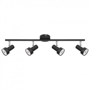 Lustra 4 spoturi design industrial metalica KONRAD negru 5325 RX