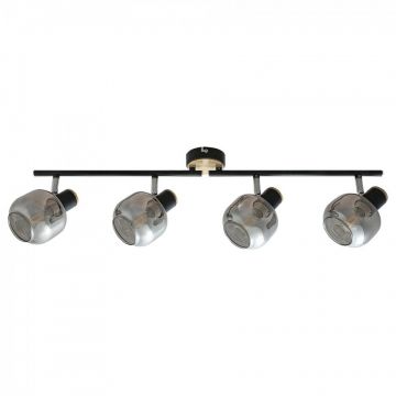 Lustra 4 spoturi design industrial SALAZAR stejar 5400 RX