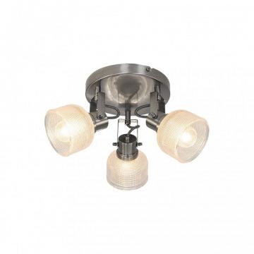 Lustra aplicata cu 3 spoturi design clasic FRANCIS crom satin 5439 RX